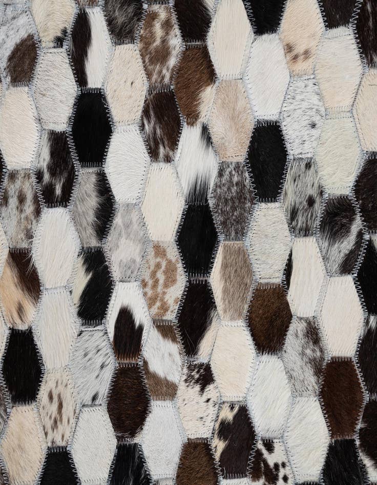 Detail image of 5' x 8' 1 Cowhide Leather Rug