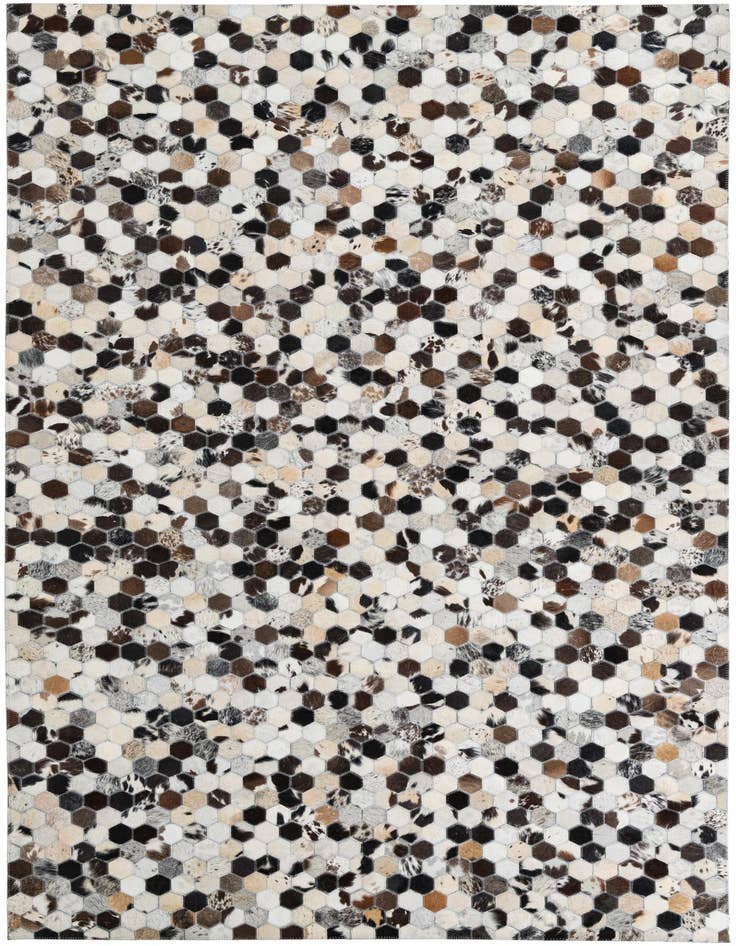 Detail image of 5' x 8' 1 Cowhide Leather Rug