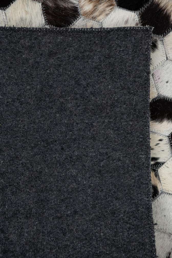 5' 3 x 8' 2 Cowhide Leather Rug