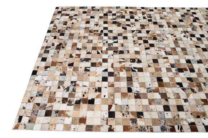 5' x 8' Cowhide Leather Rug