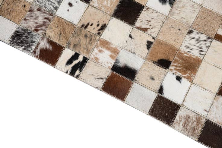 Detail image of 5' x 8' Cowhide Leather Rug