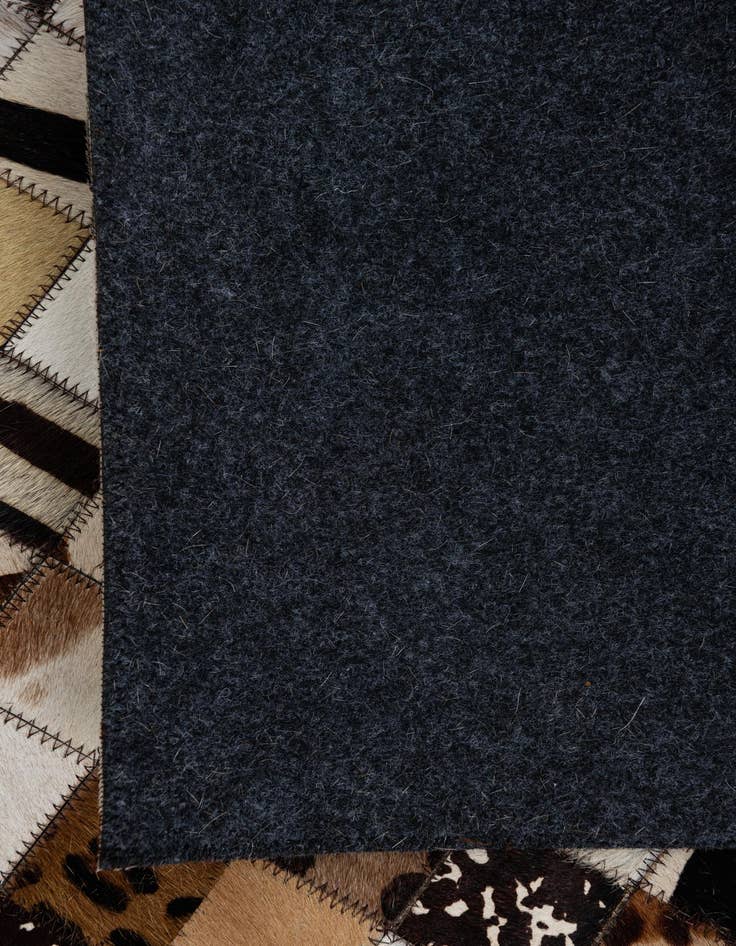 Detail image of 5' 2 x 8' 1 Cowhide Leather Rug