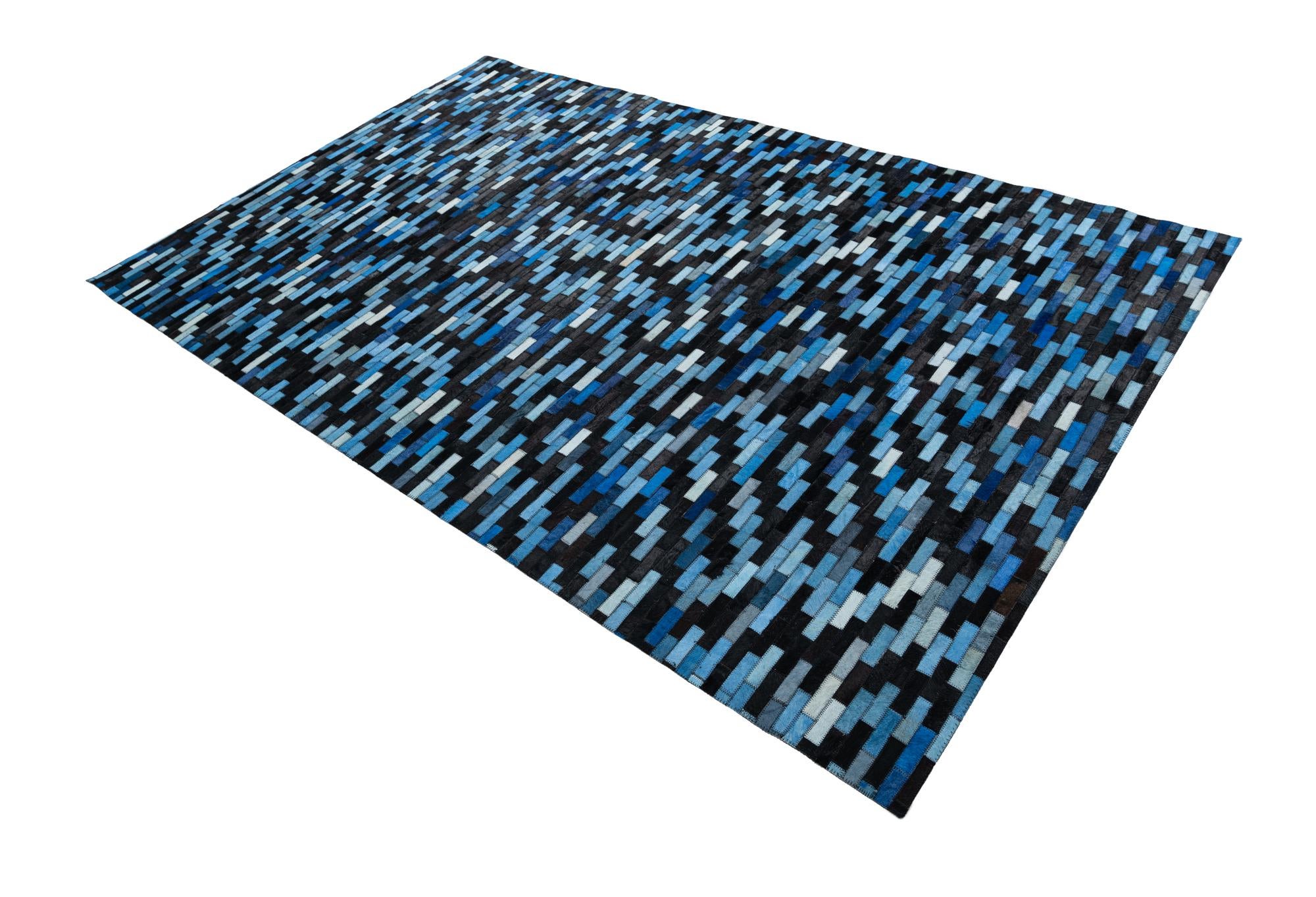 5' x 8' Cowhide Leather Rug