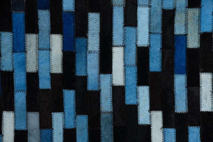 5' x 8' Cowhide Leather Rug