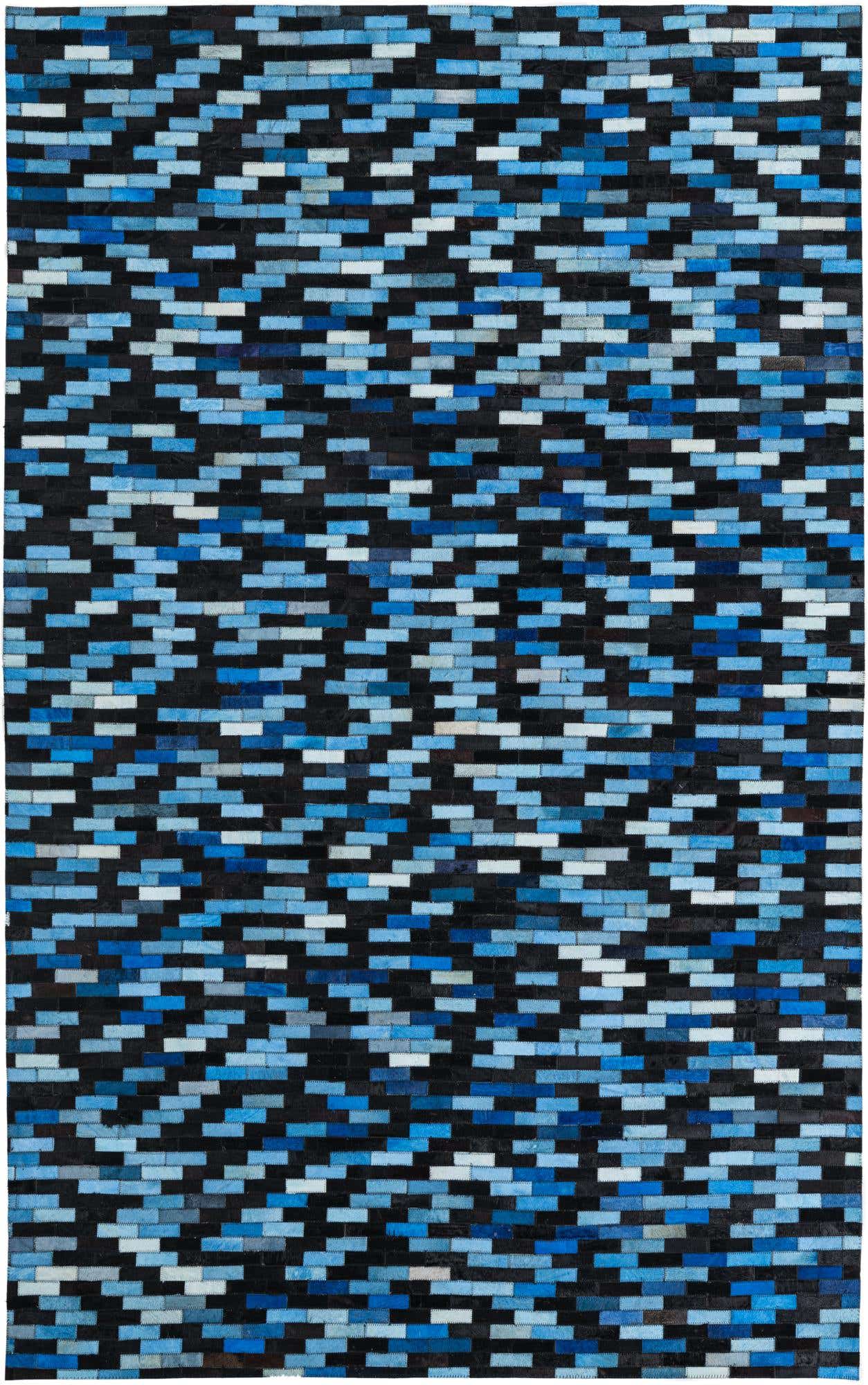 5' x 8' Cowhide Leather Rug