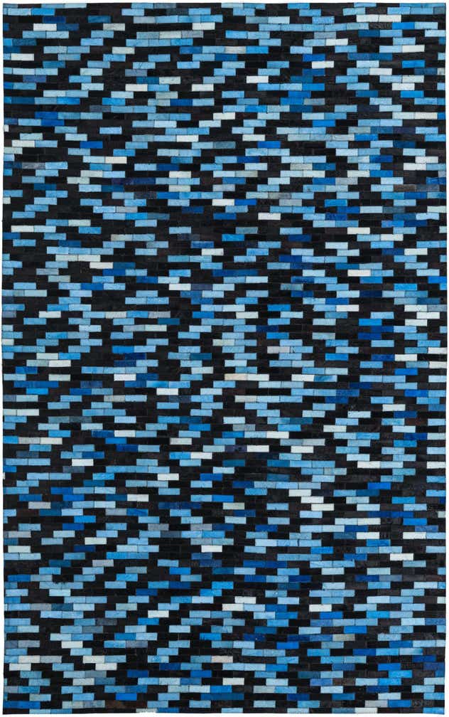 5' x 8' Cowhide Leather Rug