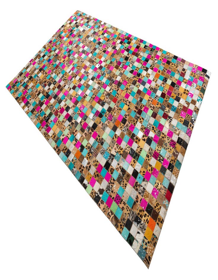 Detail image of 5' x 8' Cowhide Leather Rug