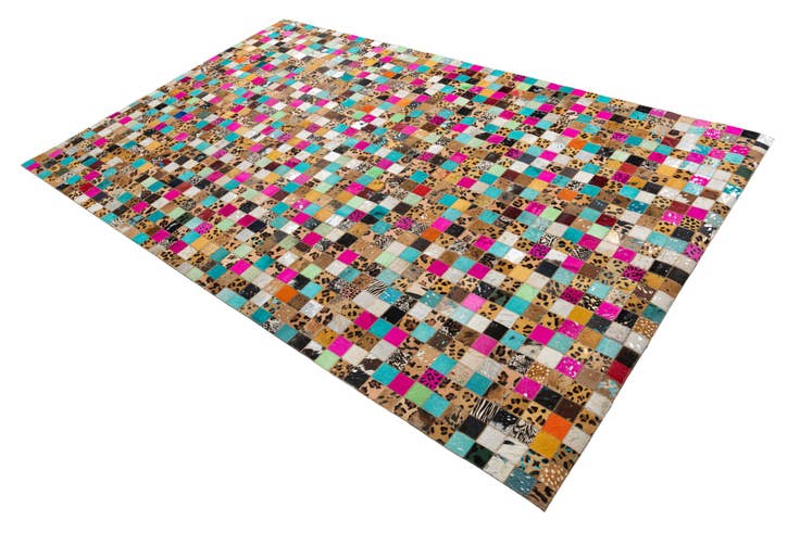 Detail image of 5' x 8' Cowhide Leather Rug