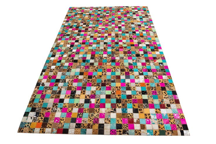 Detail image of 5' x 8' Cowhide Leather Rug