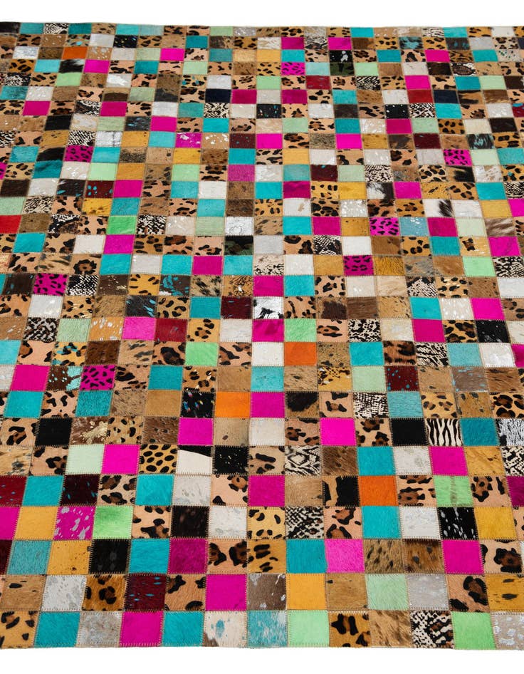 Detail image of 5' x 8' Cowhide Leather Rug