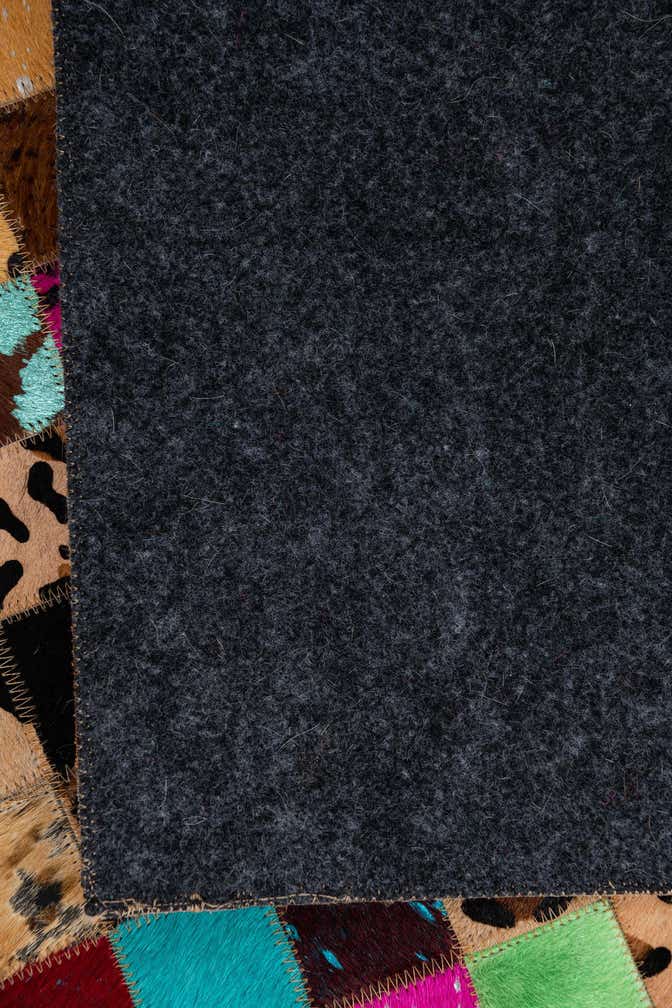 5' x 8' Cowhide Leather Rug