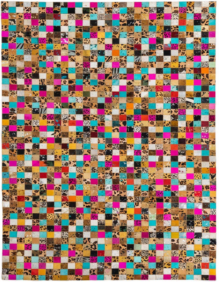 Detail image of 5' x 8' Cowhide Leather Rug