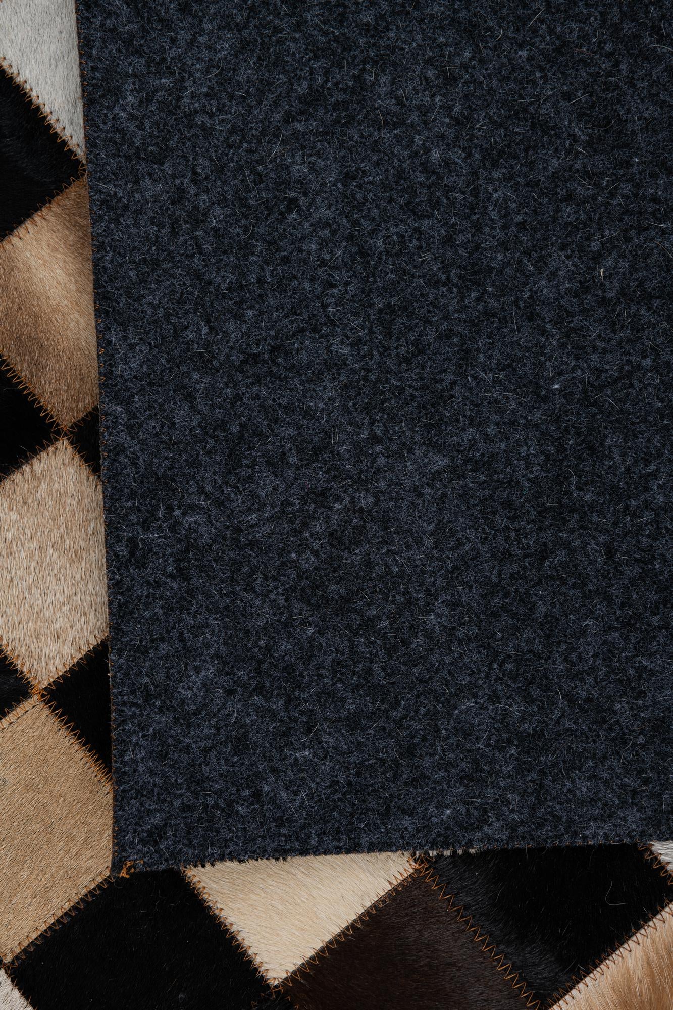 5' x 8' Cowhide Leather Rug