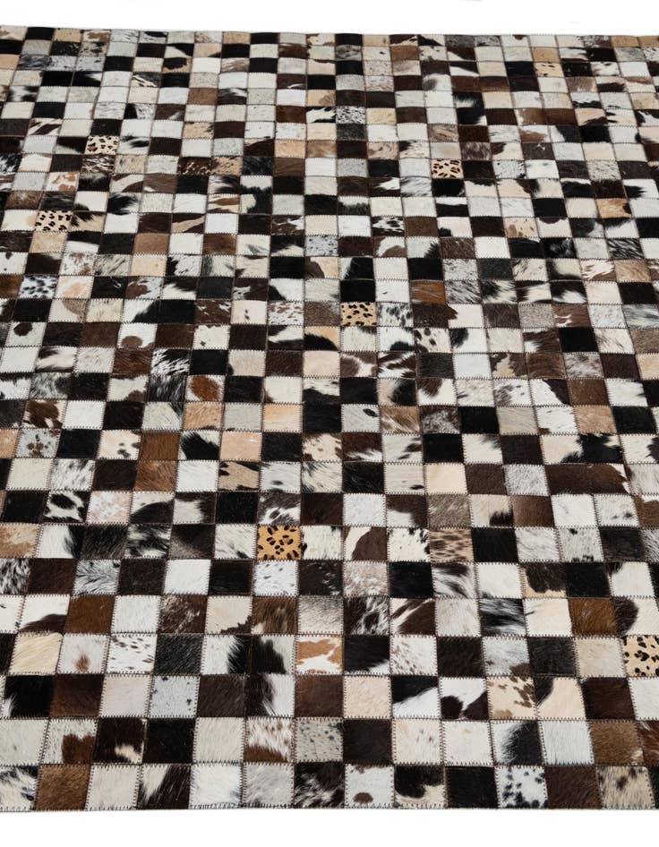 Detail image of 5' x 8' Cowhide Leather Rug