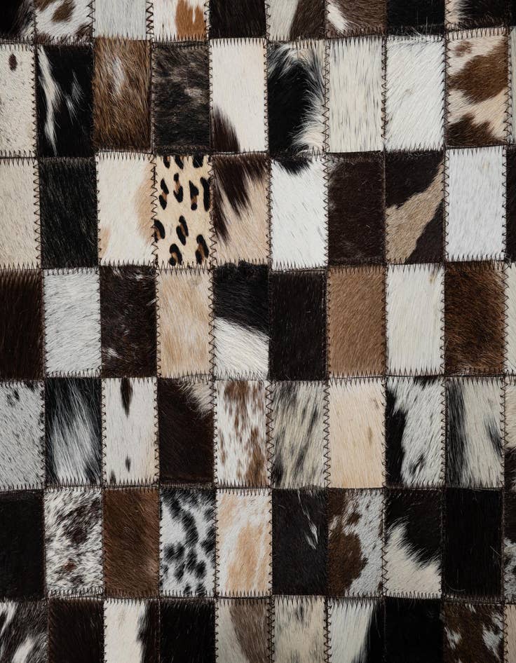 Detail image of 5' x 8' Cowhide Leather Rug