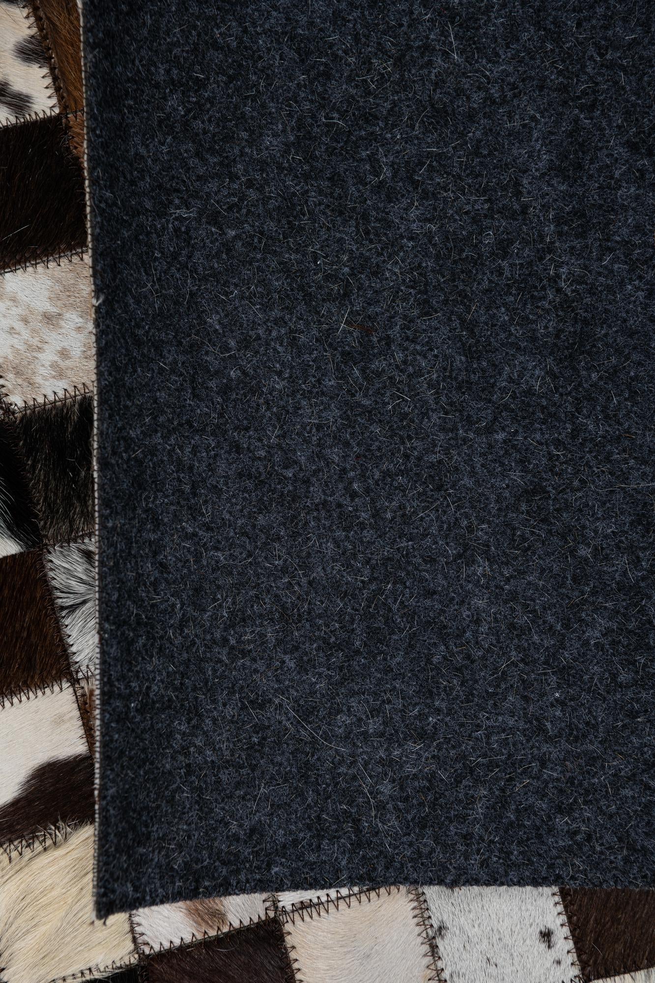 5' x 8' Cowhide Leather Rug