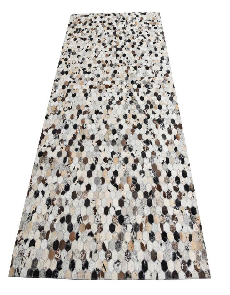 Detail image of 5' 2 x 8' Cowhide Leather Rug