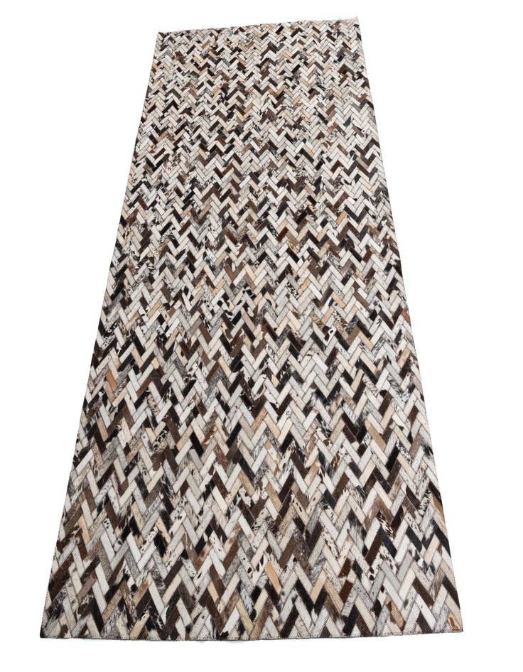 Detail image of 5' 1 x 7' 10 Cowhide Leather Rug