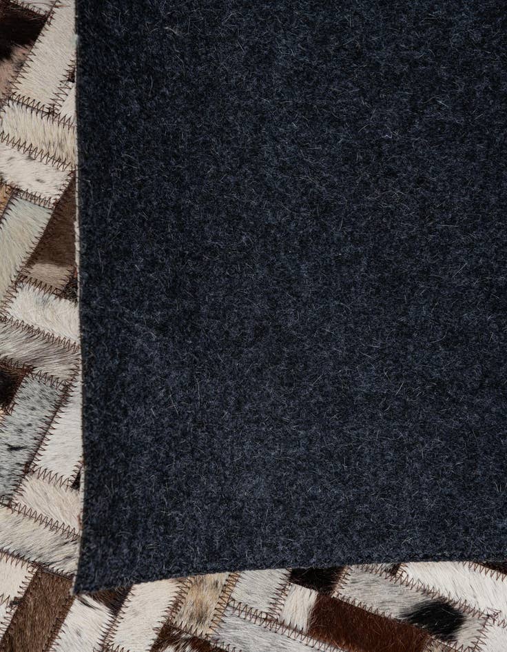 Detail image of 5' 1 x 7' 10 Cowhide Leather Rug