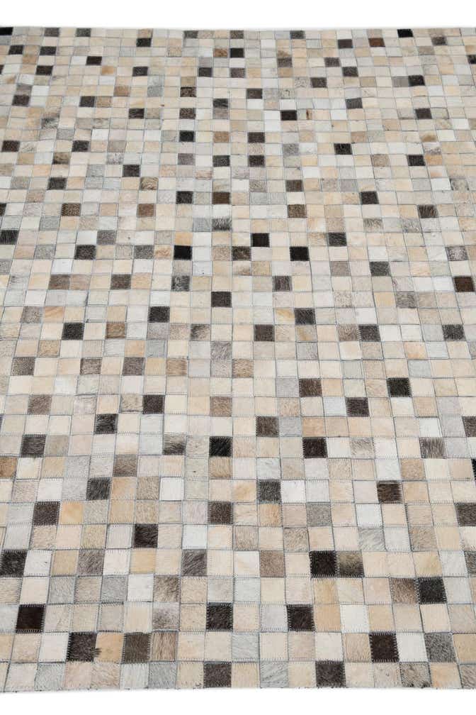 5' x 8' Cowhide Leather Rug