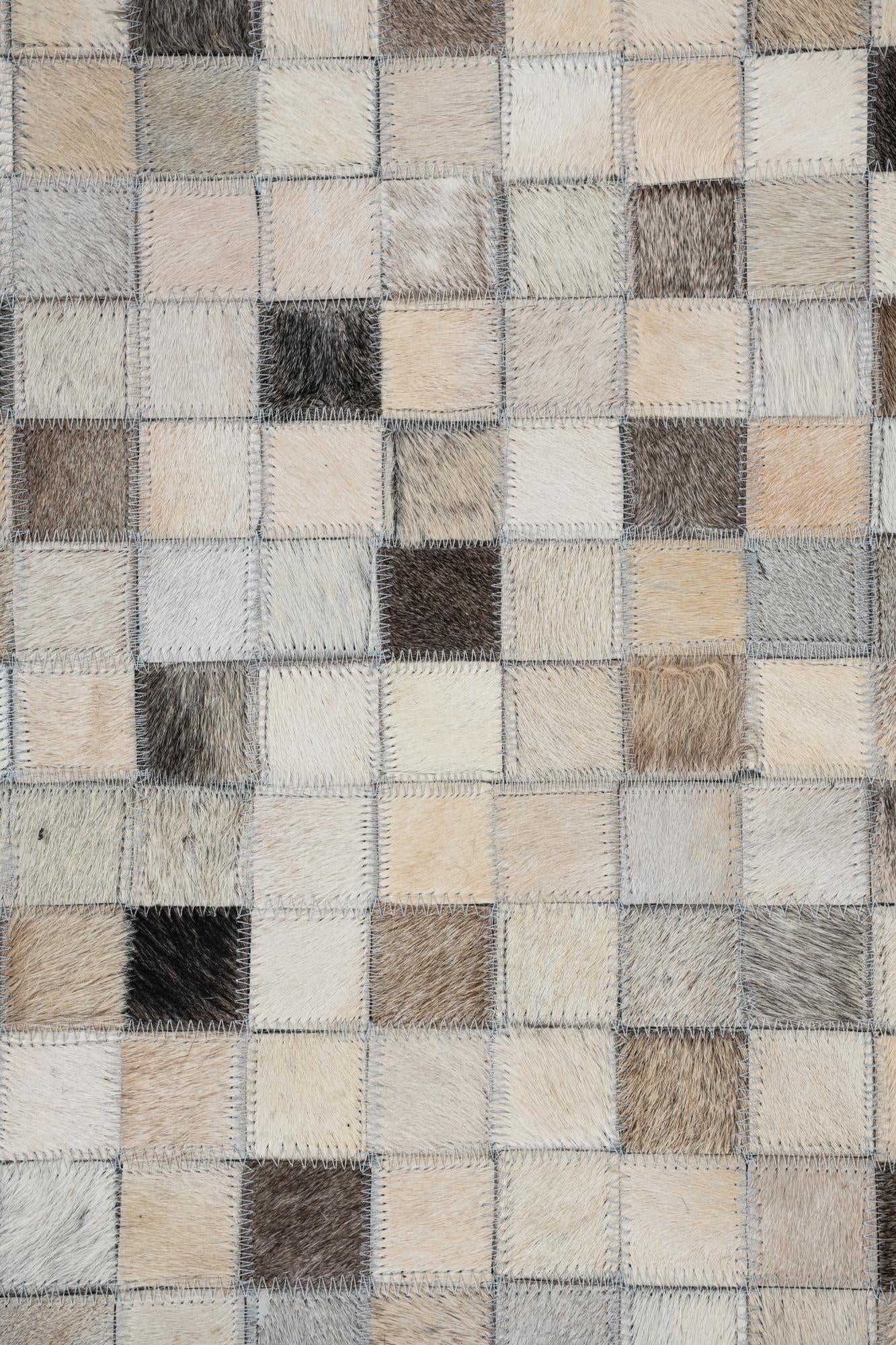 5' x 8' Cowhide Leather Rug