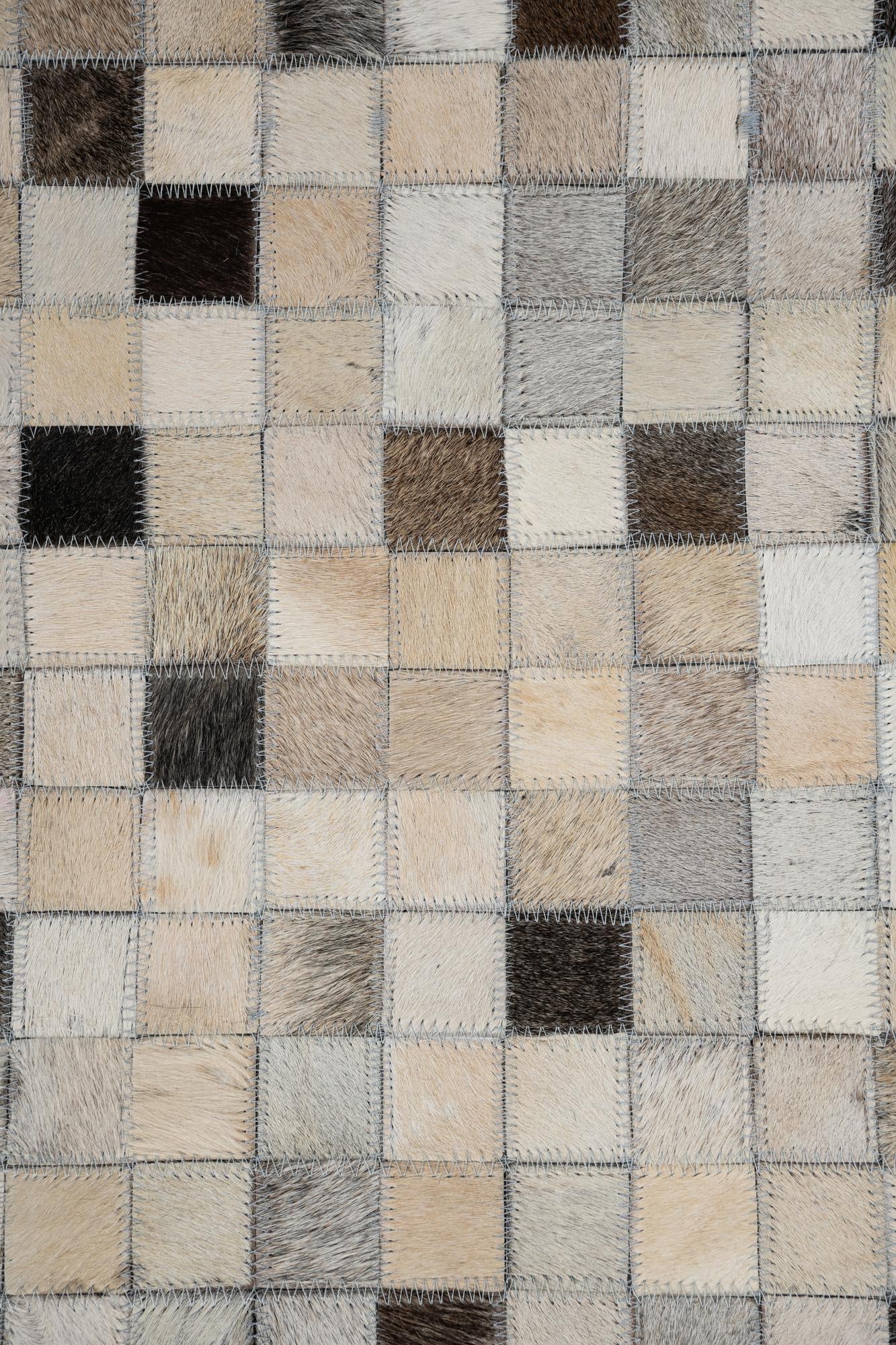 5' x 8' Cowhide Leather Rug