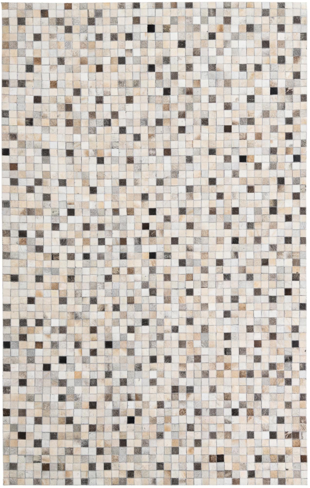 5' x 8' Cowhide Leather Rug