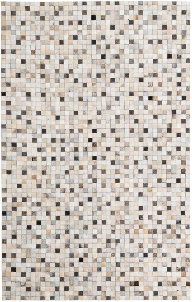 5' x 8' Cowhide Leather Rug