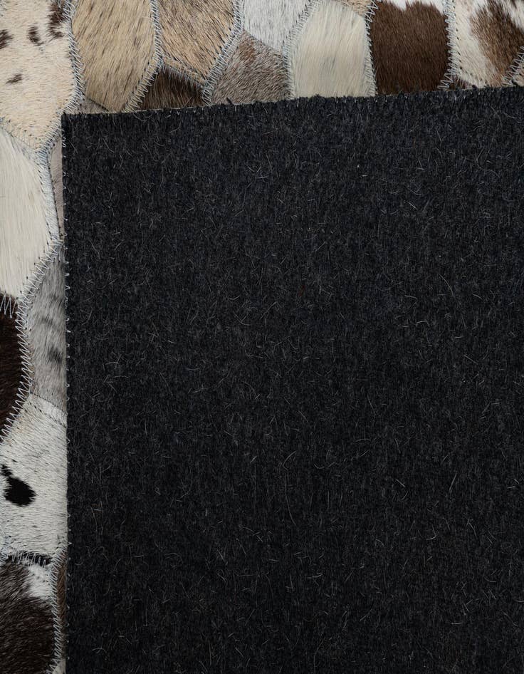 Detail image of 5' 4 x 8' Cowhide Leather Rug
