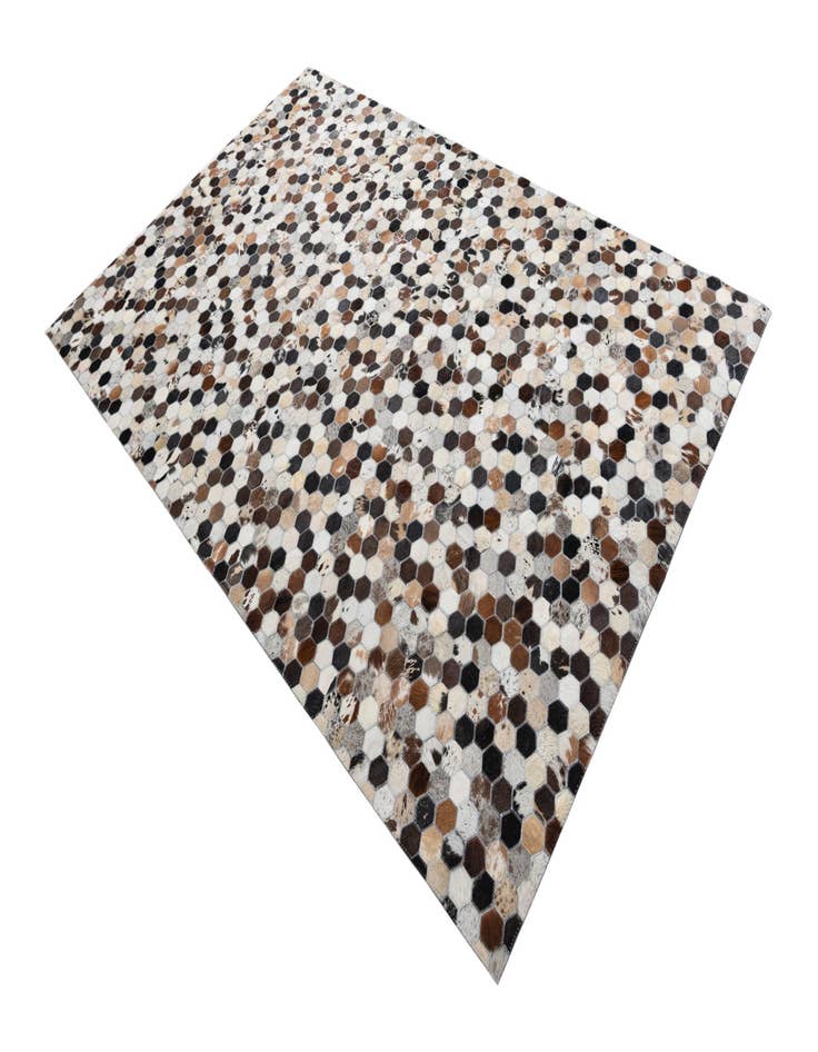 Detail image of 5' 1 x 7' 10 Cowhide Leather Rug