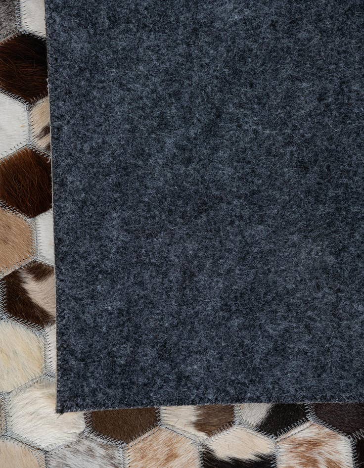 Detail image of 5' 1 x 7' 10 Cowhide Leather Rug