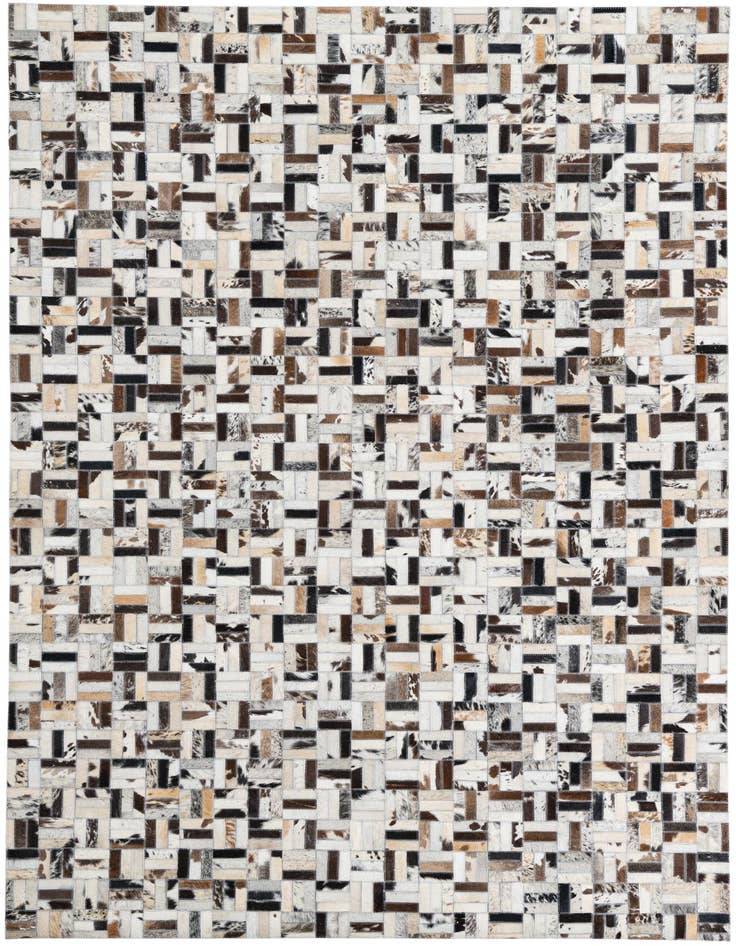 Detail image of 5' 3 x 7' 10 Cowhide Leather Rug