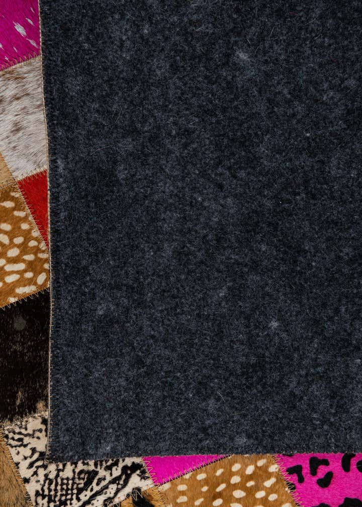 5' 1 x 8' Cowhide Leather Rug