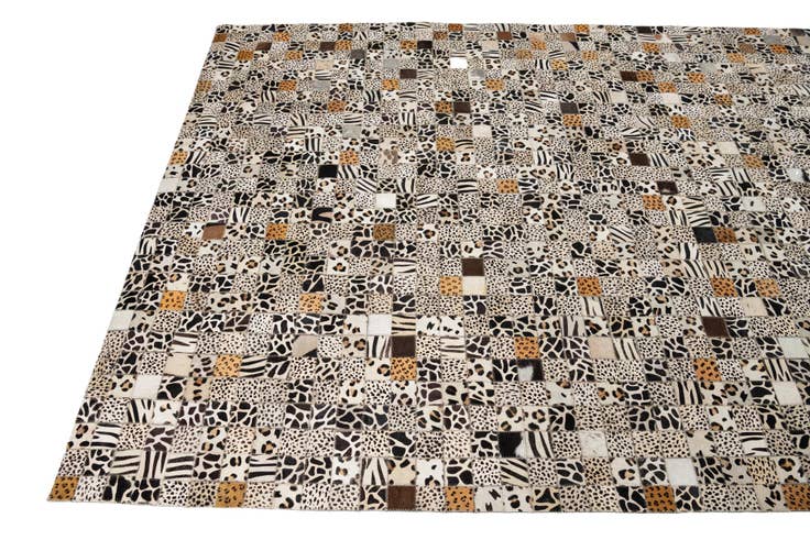 Detail image of 5' 1 x 8' 1 Cowhide Leather Rug