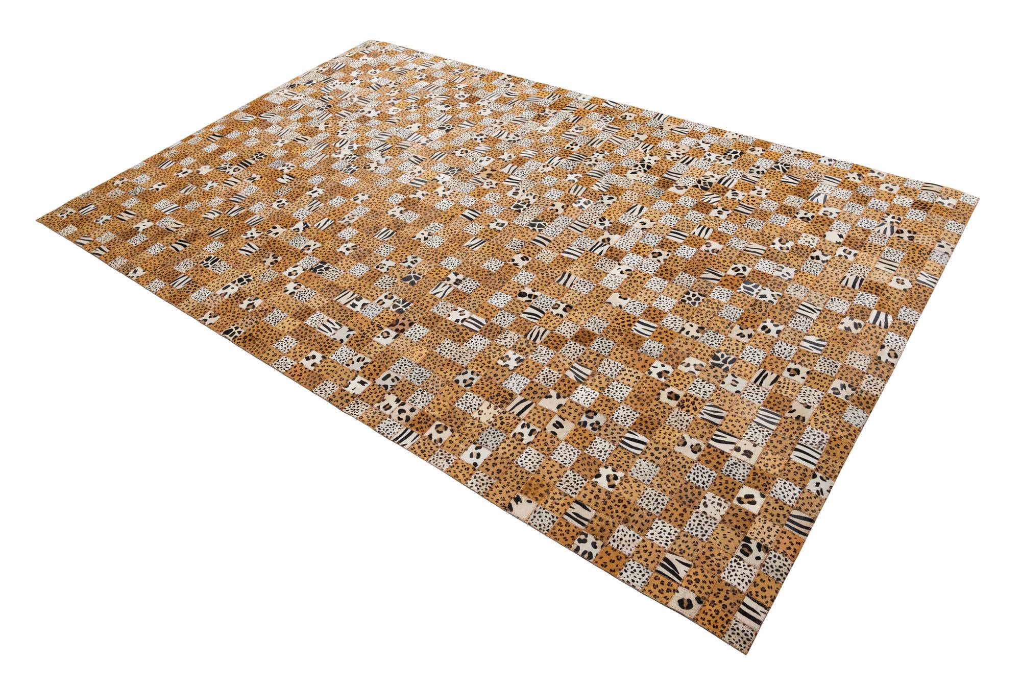 5' x 8' Cowhide Leather Rug
