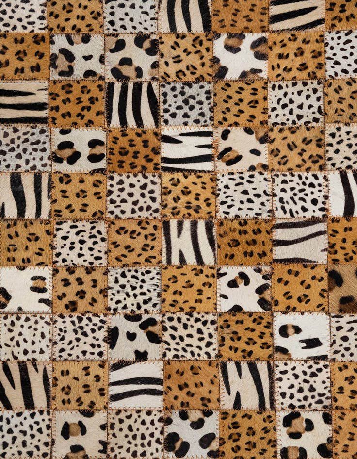 Detail image of 5' x 8' Cowhide Leather Rug