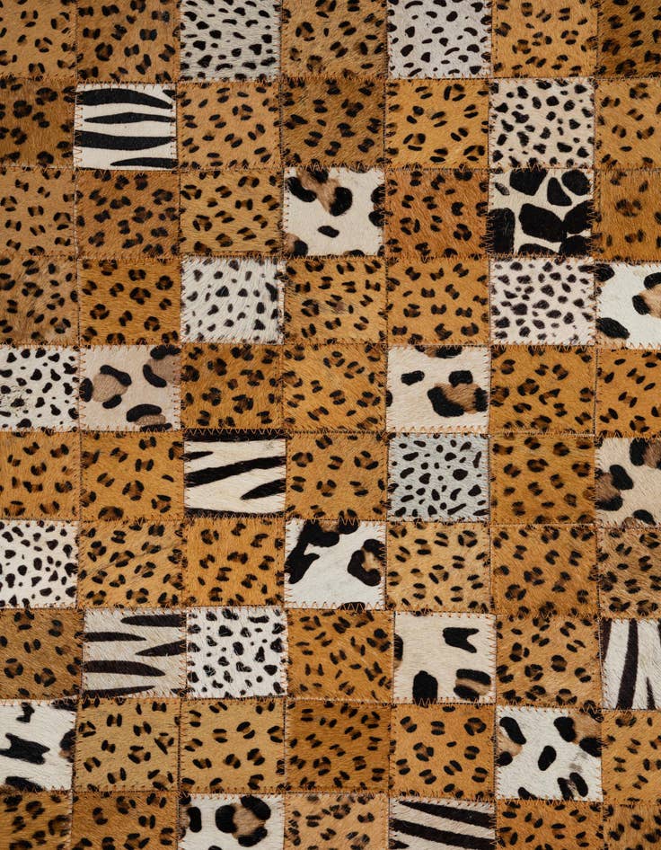 Detail image of 5' x 8' Cowhide Leather Rug