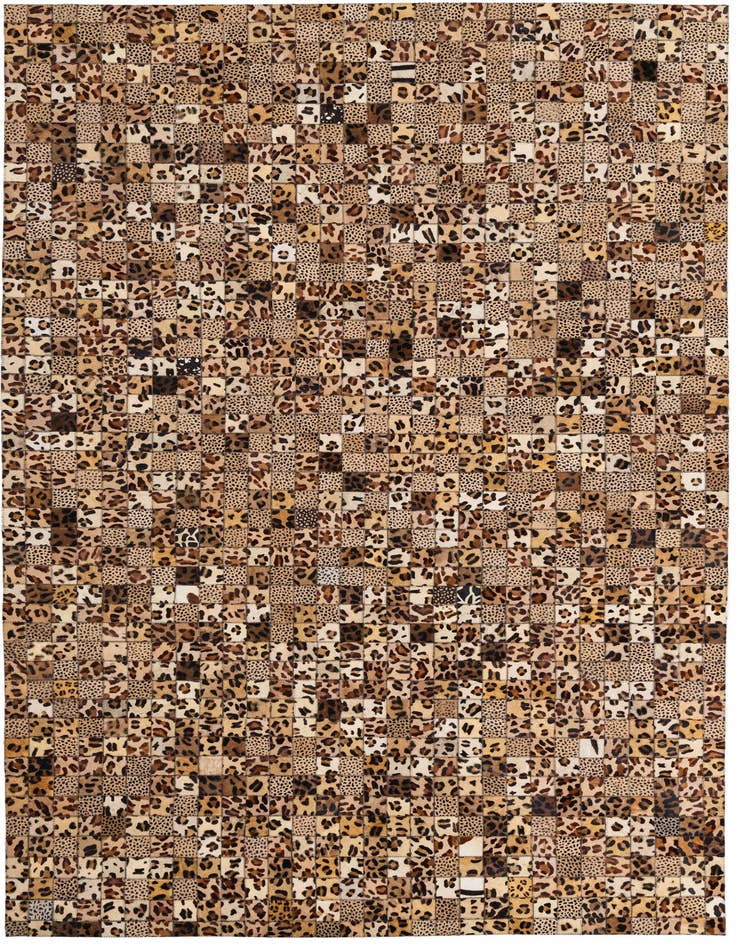 Detail image of 5' 1 x 7' 10 Cowhide Leather Rug