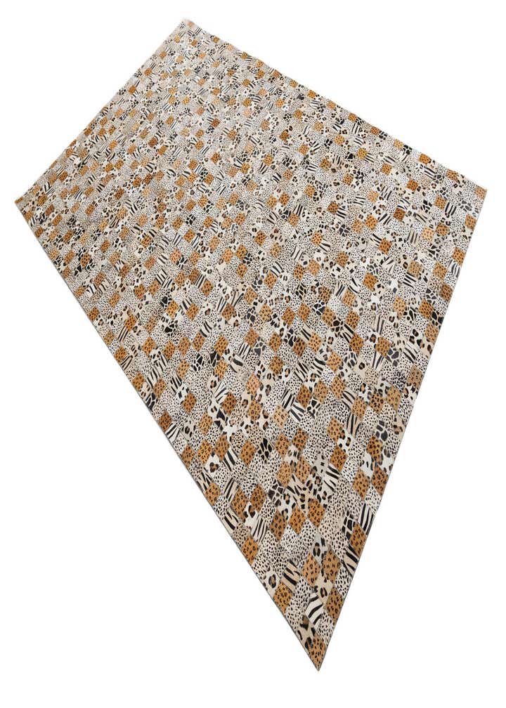 5' 1 x 8' Cowhide Leather Rug