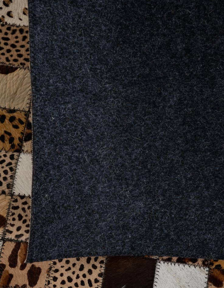 Detail image of 5' 1 x 8' 1 Cowhide Leather Rug