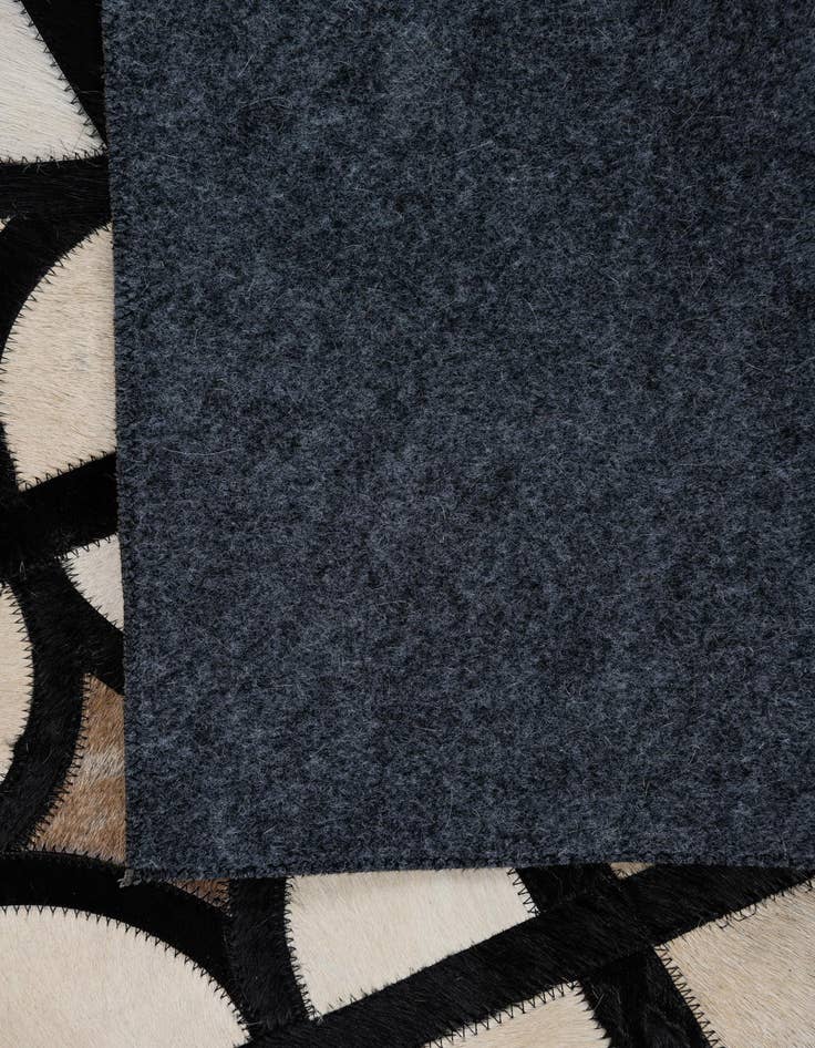 Detail image of 5' 3 x 8' Cowhide Leather Rug