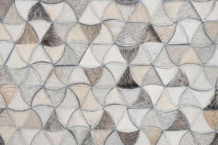 5' x 8' Cowhide Leather Rug
