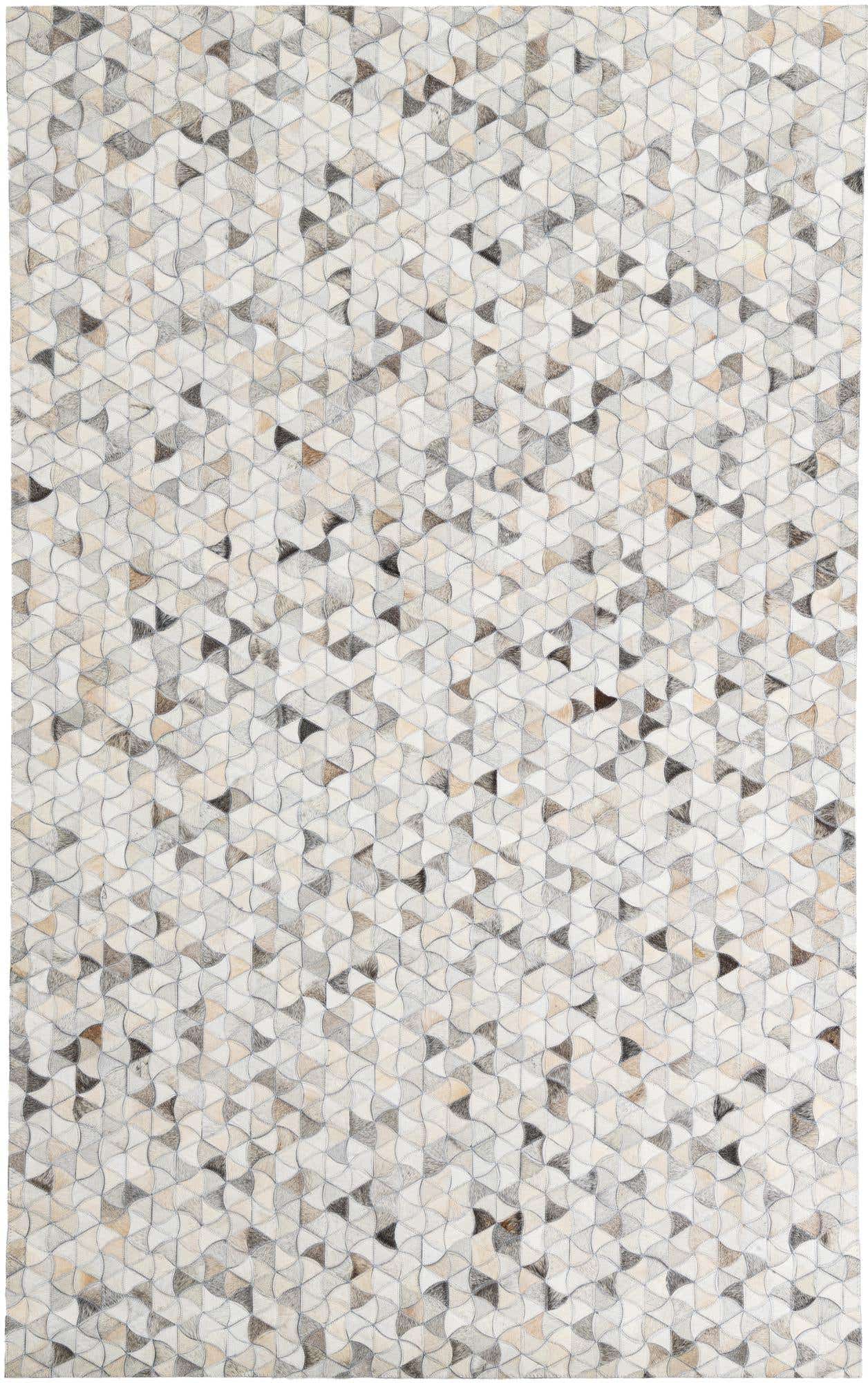5' x 8' Cowhide Leather Rug