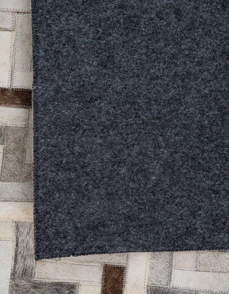 Detail image of 5' 4 x 7' 6 Cowhide Leather Rug