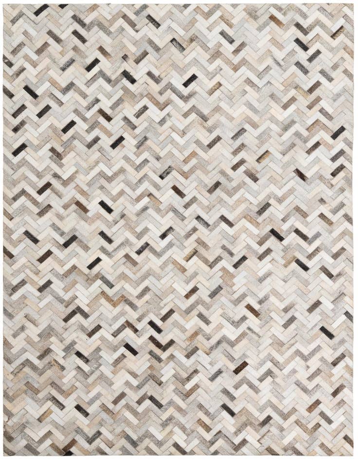 Detail image of 5' 4 x 7' 6 Cowhide Leather Rug
