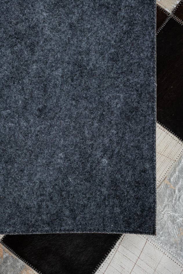 Detail image of 5' 2 x 8' Cowhide Leather Rug