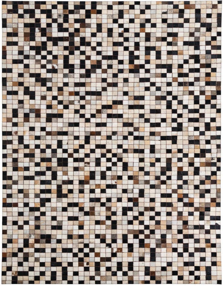 Detail image of 5' 1 x 7' 10 Cowhide Leather Rug