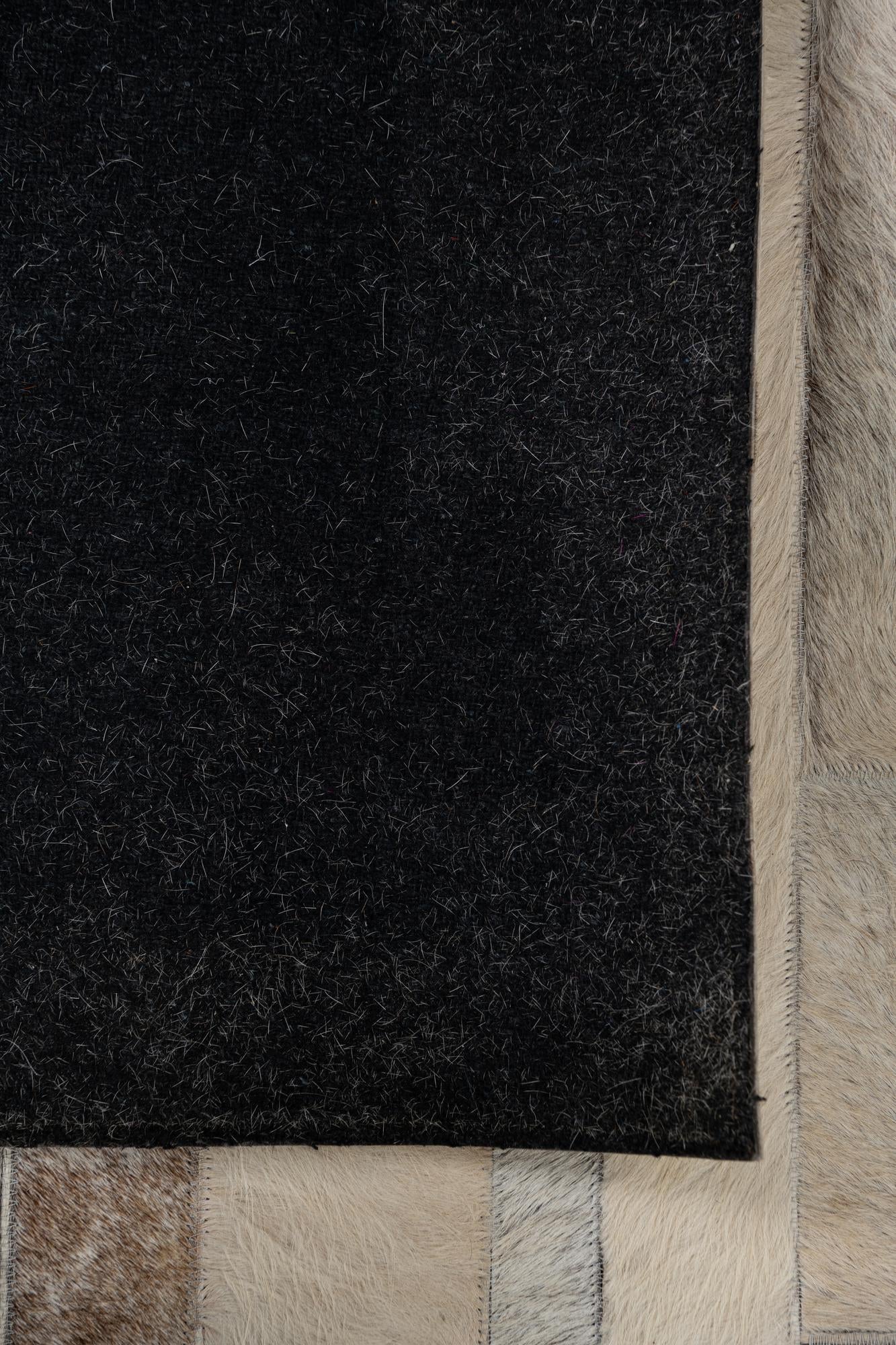 5' 3 x 7' 4 Cowhide Leather Rug