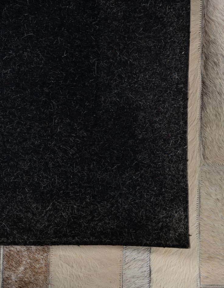 Detail image of 5' 3 x 7' 4 Cowhide Leather Rug