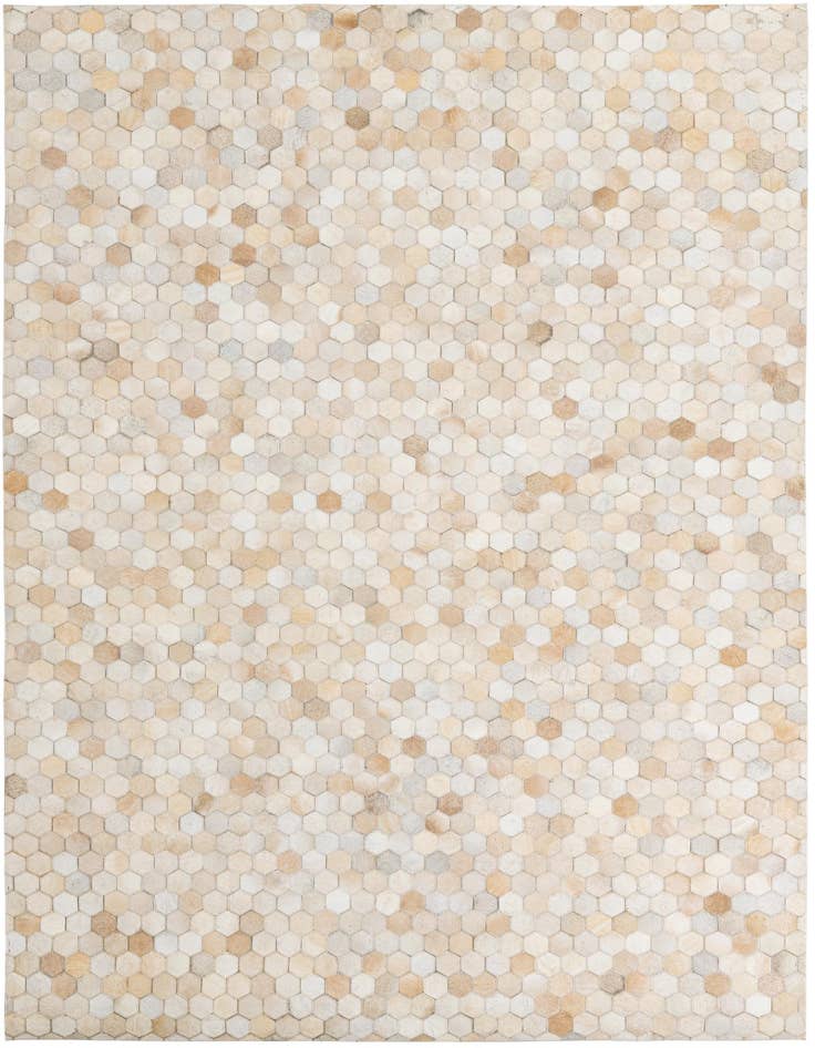 Detail image of 5' 4 x 7' 7 Cowhide Leather Rug